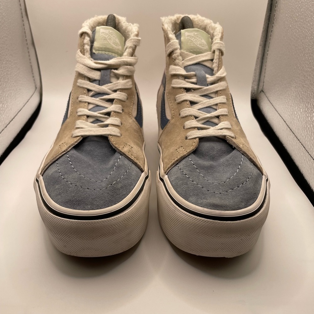 Vans Old Skool Women's High-Top Sneakers platform faux fur lined size 7.5 - Picture 4 of 9